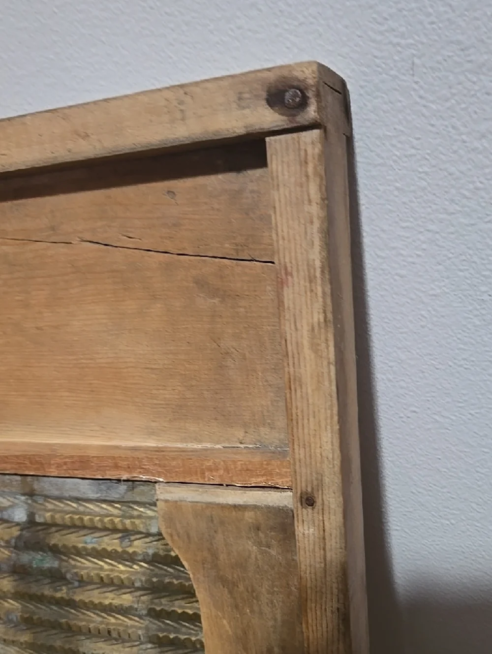 Vintage Wards Standard Quality Brass Washboard Antique Farmhouse Decor Home